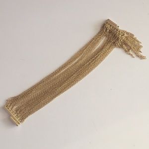 Anthropology lucky star multi chain bracelet